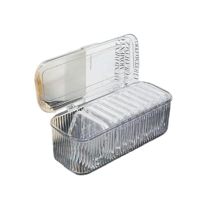 Acrylic Jewellery Organizer Box Set Portable Storage Boxes Features Jewellery Case for Earrings Bracelets Rings Necklaces and Watches Container | 10 inner box