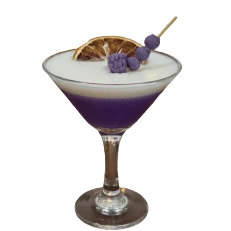 Luxury Blueberry Martini Scented Candle (Purple, Lavender Fragrance) – Premium Home Decor