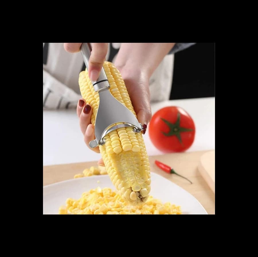 1 pc Corn Threshing Peeler Stripper Corns Cob Remover Cutter Stainless Steel Peeler Vegetable Peeler Corn Planer