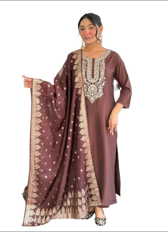 Fully Stitched Kurta and Pant & Dupatta Set