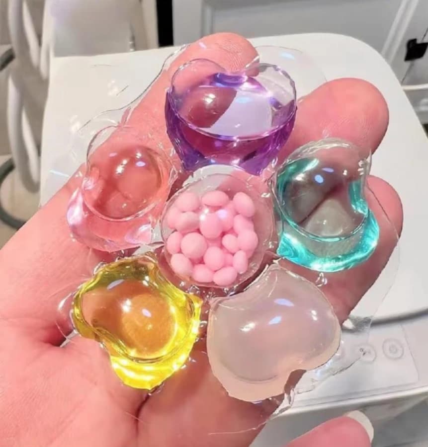 6-in-1 Magic Laundry Pods, Tough Stain Fighter, Quick Dissolve Detergent Pods for Top and Front Load Machines, Floral Aroma, 5-7 kg Wash 1 ( pack of 5)