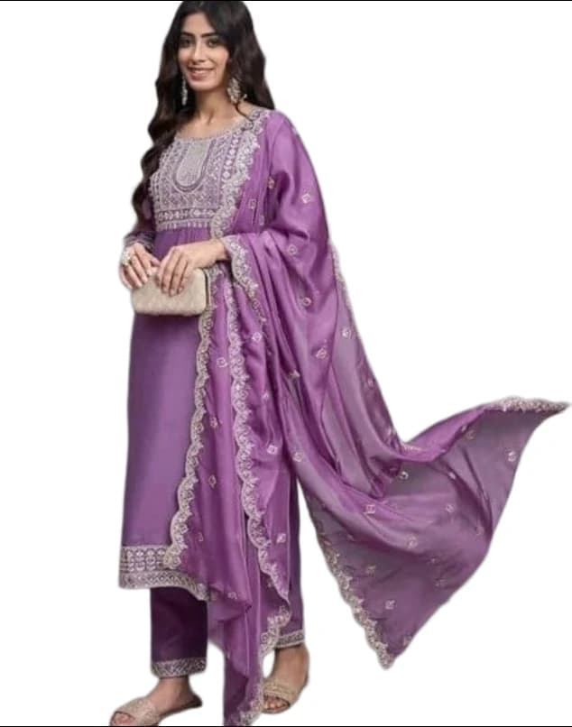 Classic Ethnic Wear with Elegant Dupatta | Fashionable Festive Wear Ethnic Outfit | Stylish Party Wear Kurta Pant Set