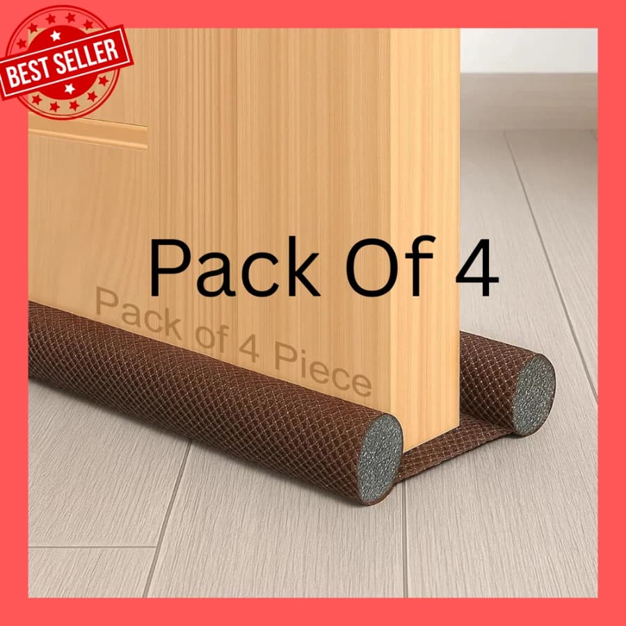 Door Guard (39 Inches, Pack of 4) Gap Filler for Door Bottom Seal Strip - Sound-Proof, Reduce Noise, Energy Saving Door Stopper for Reduce Door Dust, Insects Protector