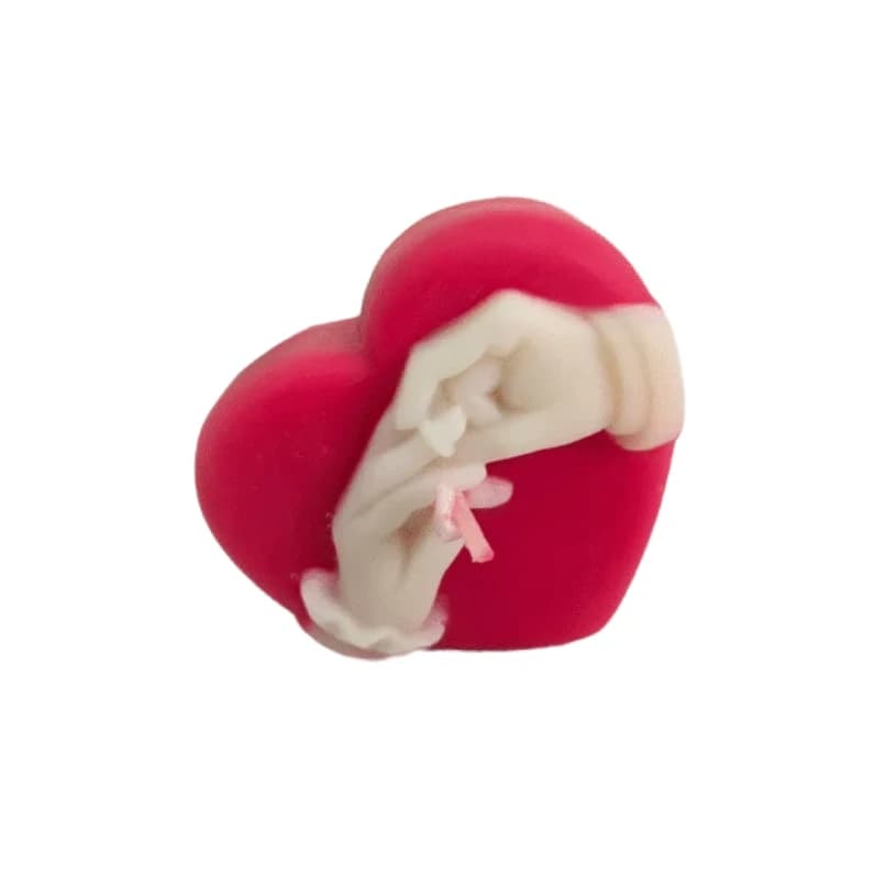 Engagement Ring Love Candle ( Rose Fragrance ) | Romantic Heart Shape Handcrafted Decorative Candle for Home Décor & Gifting