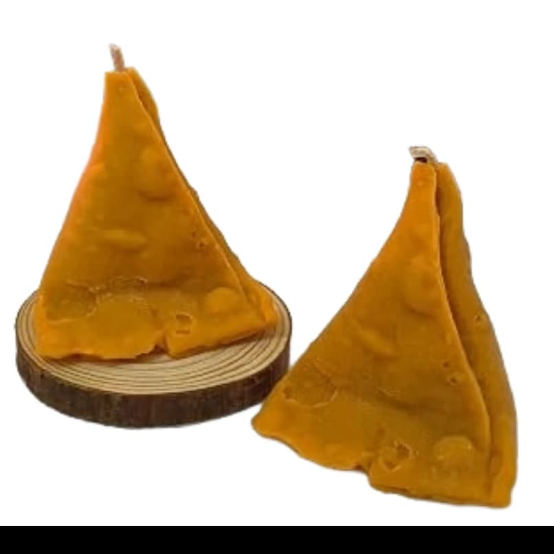 Samosa Shaped Handmade Soy Wax Candle | Food-Inspired Decorative Candle for Home Décor, Gifting & Festivals | Unique Indian Aesthetic Candle Set 2