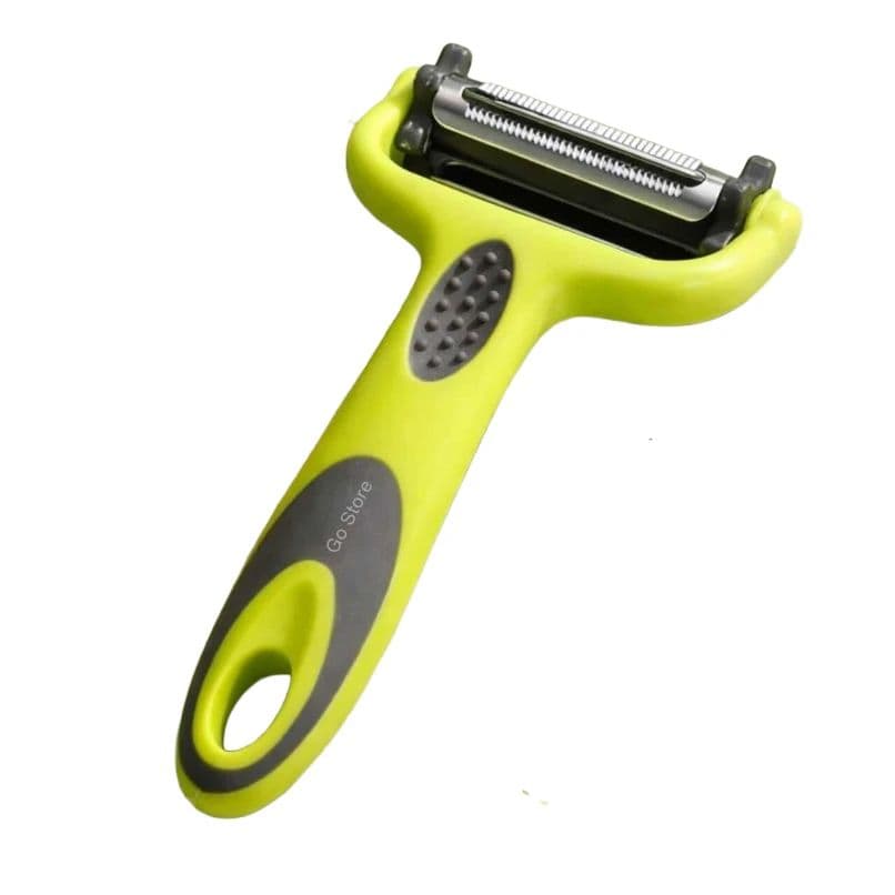 3 in 1 Multipurpose Vegetable Peeler & Peeling Tool with Stainless Steel Blades Straight Peeler (Multicolor)