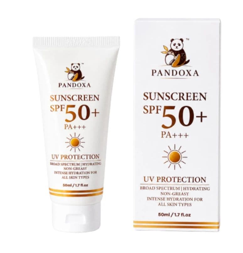 Pandoxa Sunscreen - SPF 50+ PA+++ SUNSCREEN SPF50+ PA+++ UV PROTECTION | BROAD SPECTRUM | HYDRATING | NON-GREASY (50 ml)