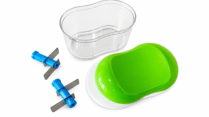 Divine Glow Hand Press Garlic Chopper with Stainless Steel Double Blades, Manual Vegetable Cutter for Onion, Carrot, Capsicum, Coriander & Chilli, Multipurpose Kitchen Chopper and Grater